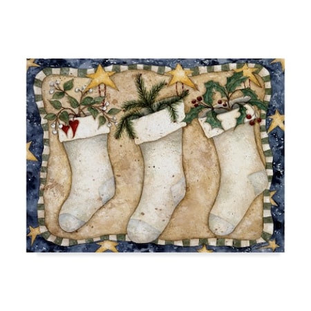 Robin Betterley 'Christmas Stockings' Canvas Art,24x32